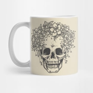 Floral Skull Mug